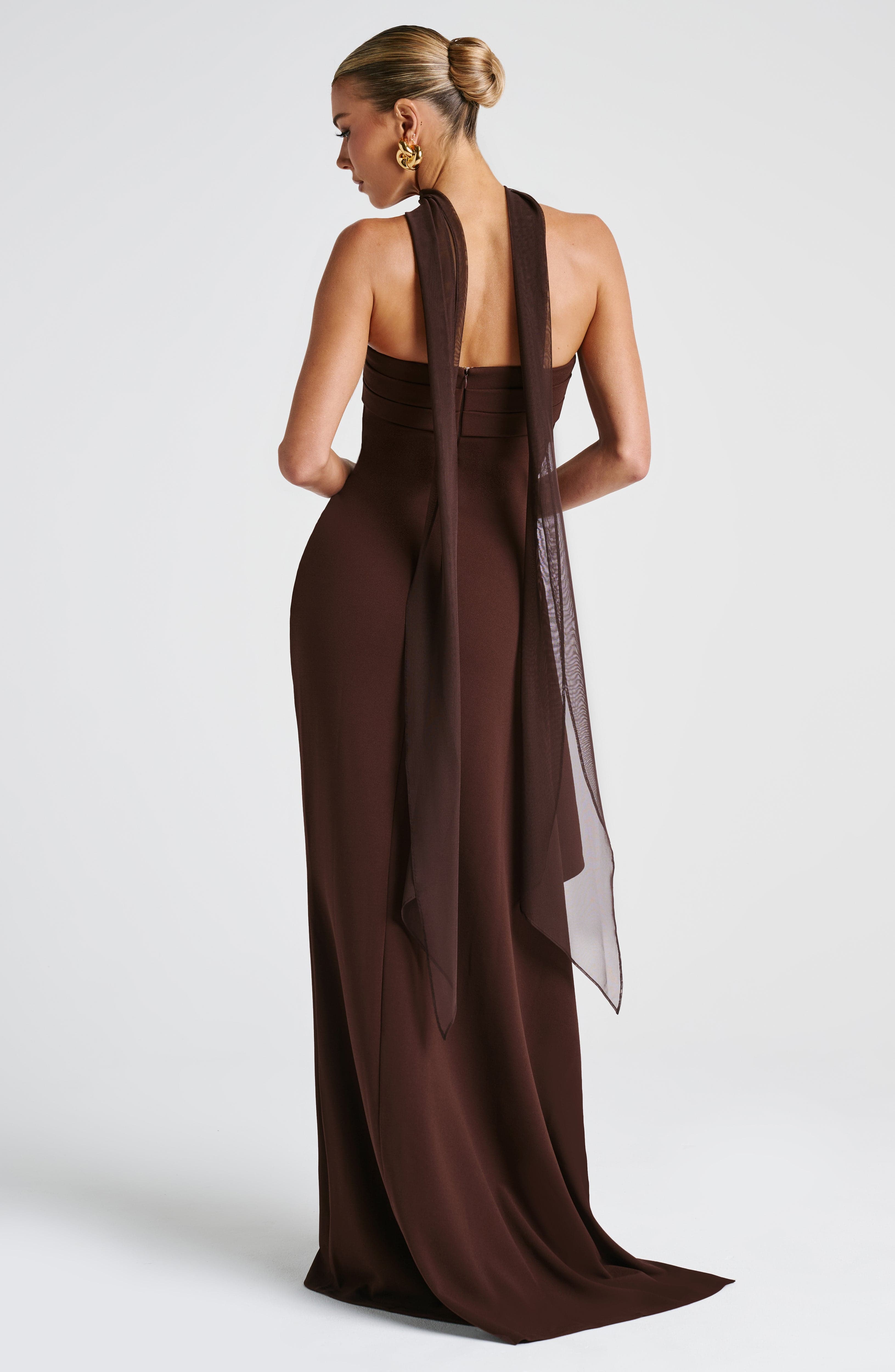 Ayla Scarf - Plum Brown