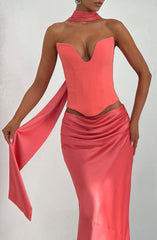 Sybil Scarf - Coral Pink